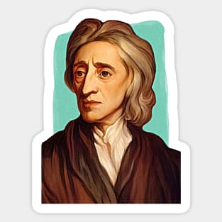 English Philosopher John Locke illustration Sticker